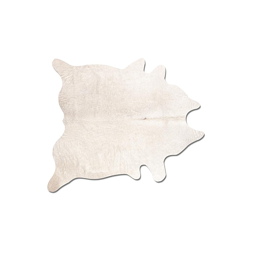 6' x 7' Off White Natural Cowhide Area Rug - 293169. Picture 5