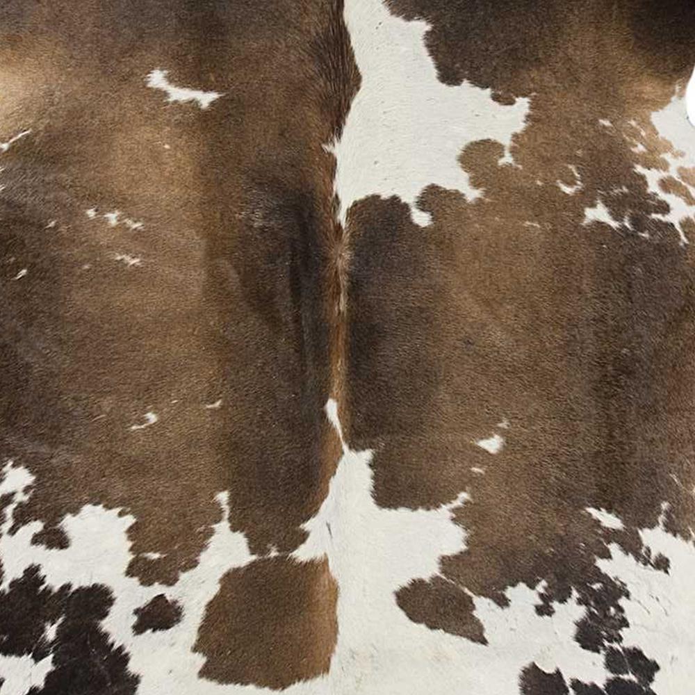 72" x 84" Taupe and White, Cowhide - Rug - 293175. Picture 7