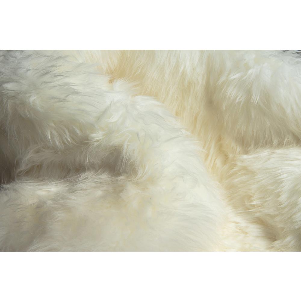 24" x 72" x 2" Natural Double Sheepskin - Area Rug - 293193. Picture 8