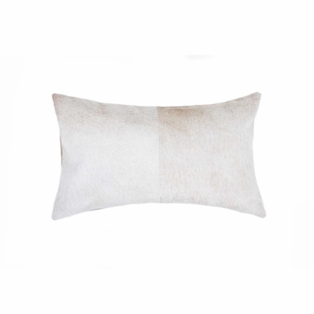 12" x 20" x 5" Natural Cowhide  Pillow - 316860. Picture 3