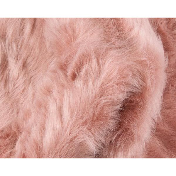 24" x 36" x 1.5" Dusty Rose Faux Sheepskin - Area Rug - 317263. Picture 7