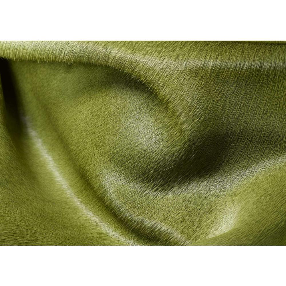 60" x 84" Lime Cowhide - Area Rug - 317308. Picture 4