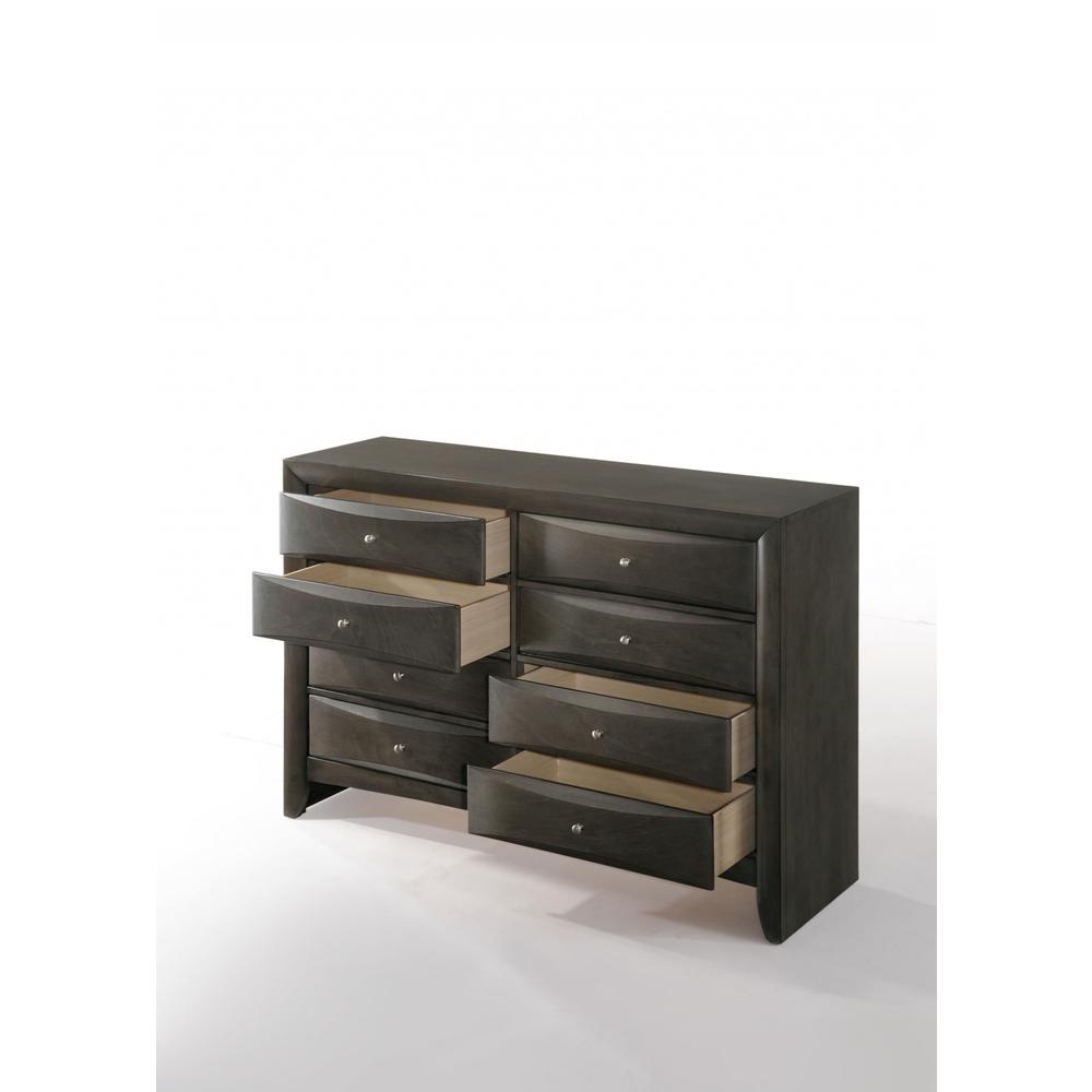 59" X 17" X 41" Gray Oak Rubber Wood Dresser - 318719. Picture 6