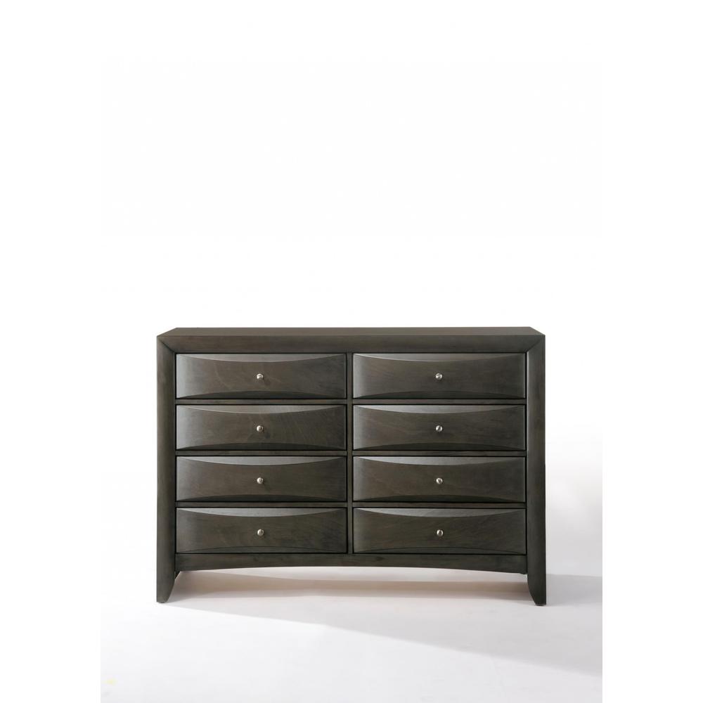 59" X 17" X 41" Gray Oak Rubber Wood Dresser - 318719. Picture 7