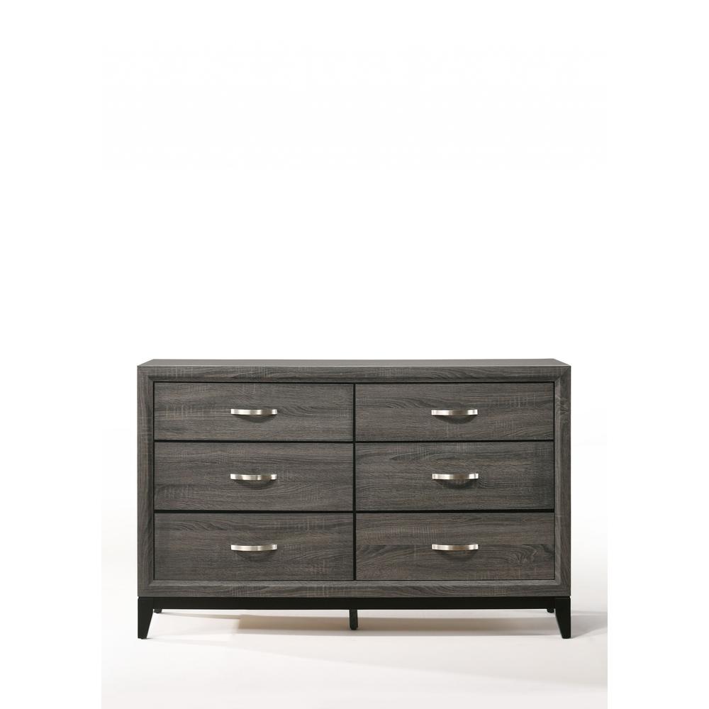 58" X 16" X 37" Weathered Gray Dresser - 318746. Picture 5