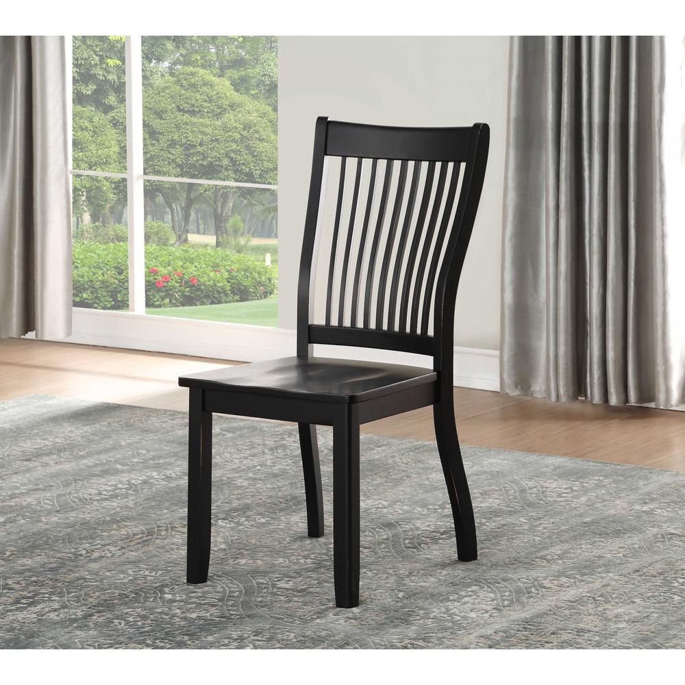 22 x 24 x 39 Black - Side Chair  (Set-2) - 318943. Picture 7
