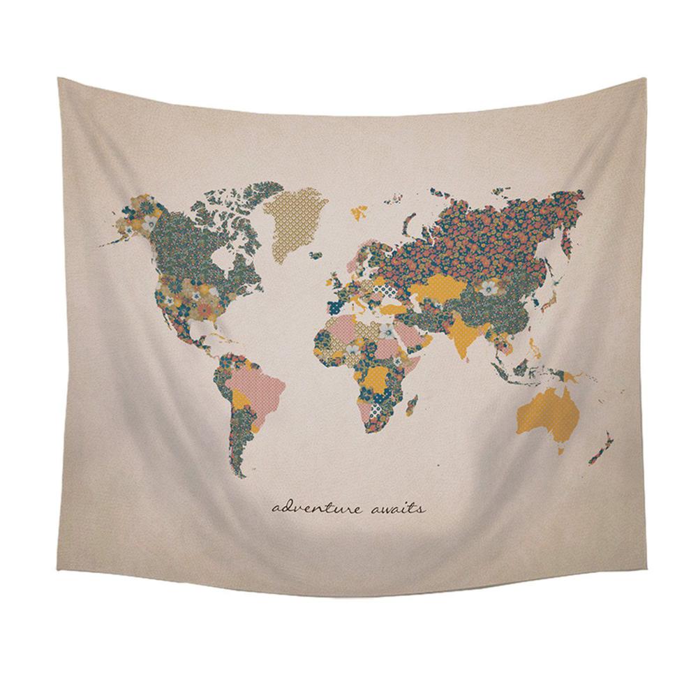Adventure Awaits World Map Wall Hanging Tapestry - 321154. Picture 4