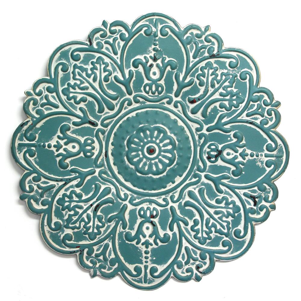 Small Blue Medallion Wall Decor - 321238. Picture 5