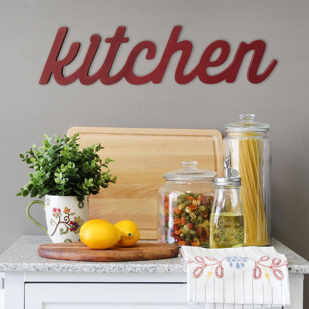Red Kitchen Wood Word Decor - 321255. Picture 6