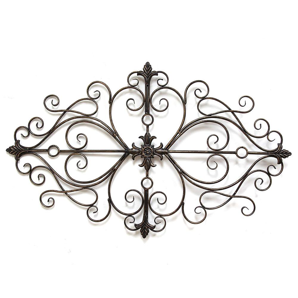 Black Traditional Metal Scroll Wall Decor - 321359. Picture 3