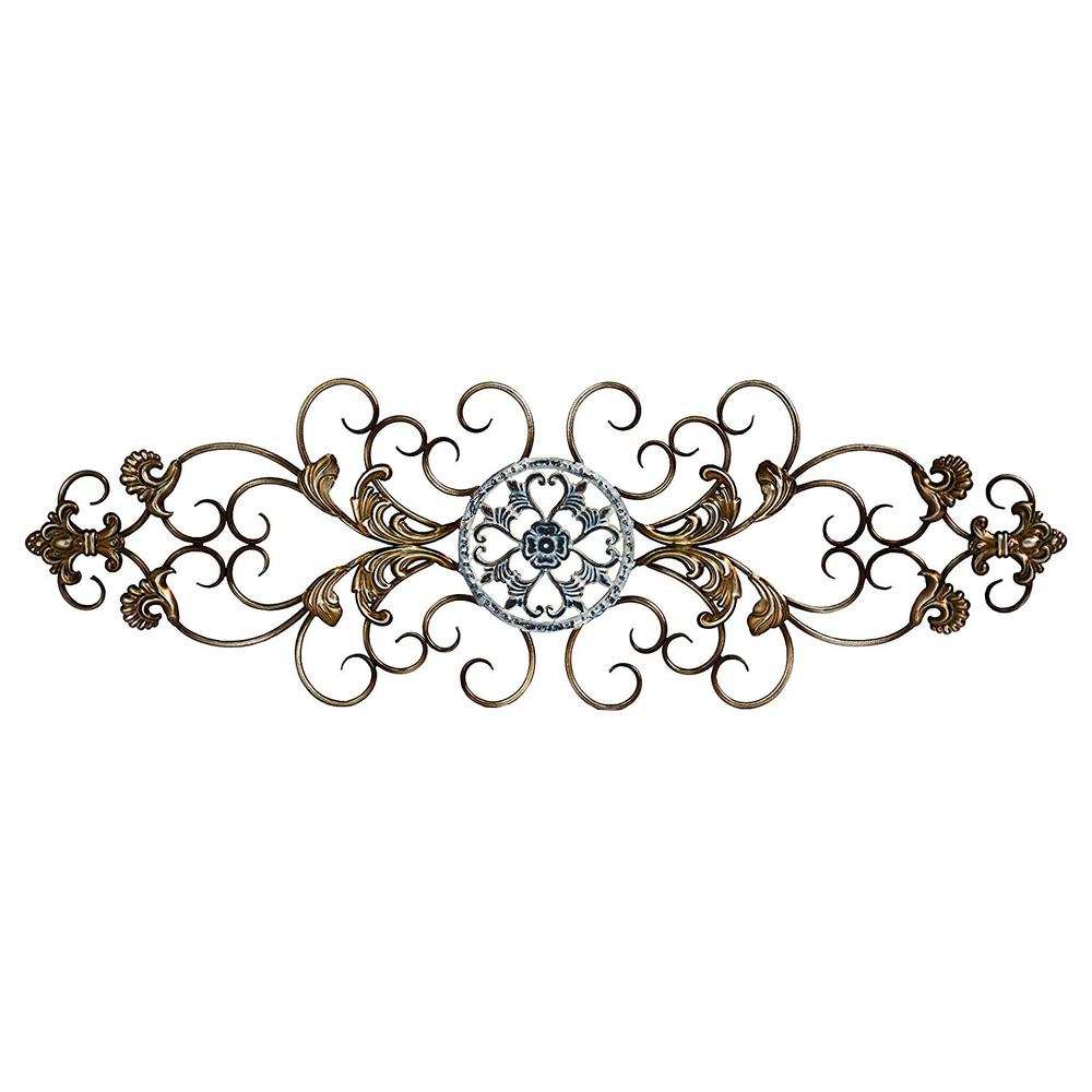 Traditional Blue and White Scroll Wall Decor - 321388. Picture 3