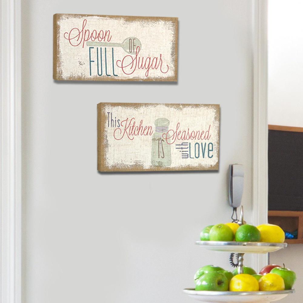 Seasoned With Love Burlap Wall Decor - 321403. Picture 9