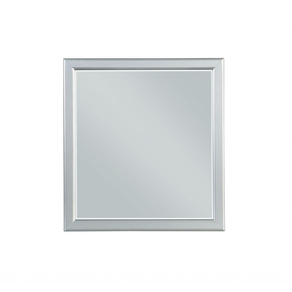 Simple Platinum Wooden Mirror - 347104. Picture 3