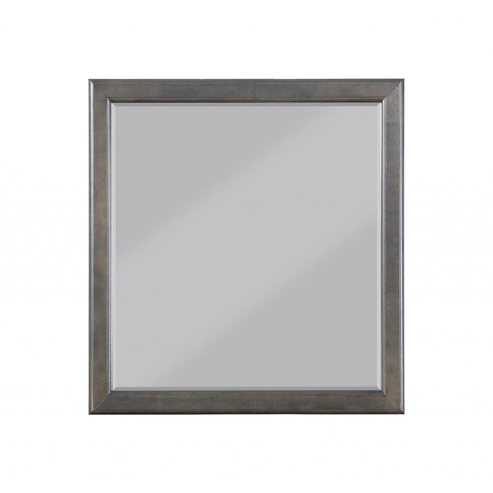 Classic Gray Wooden Mirror - 347120. Picture 2