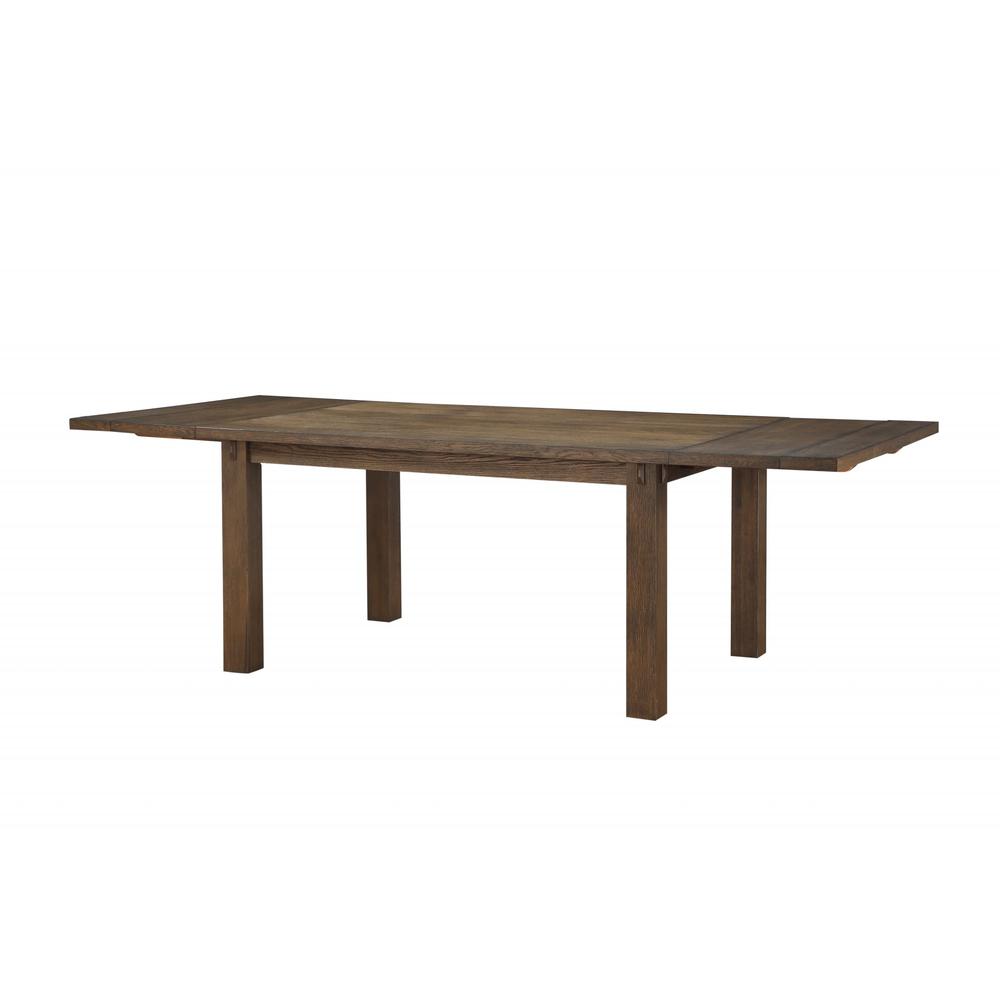 42" X 96" X 30" Dark Oak Wood Dining Table - 347359. Picture 4