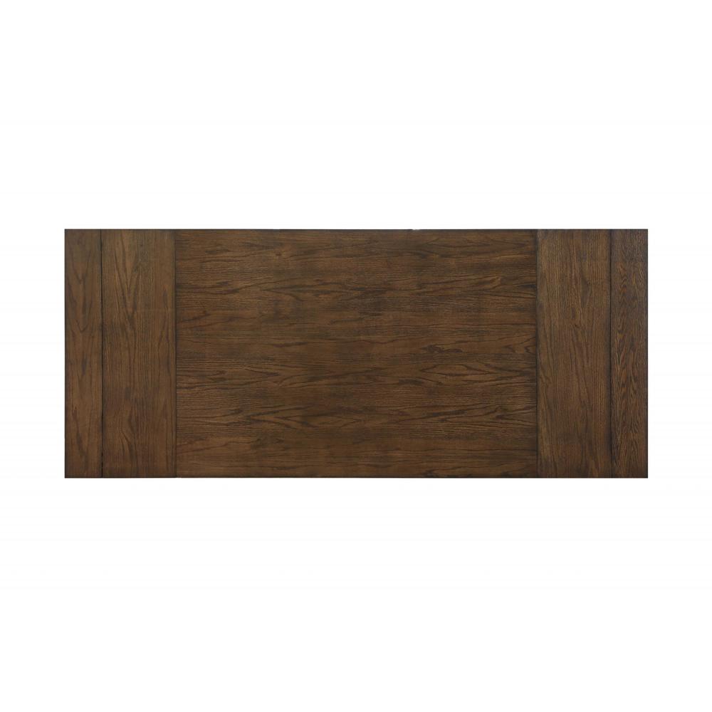42" X 96" X 30" Dark Oak Wood Dining Table - 347359. Picture 6