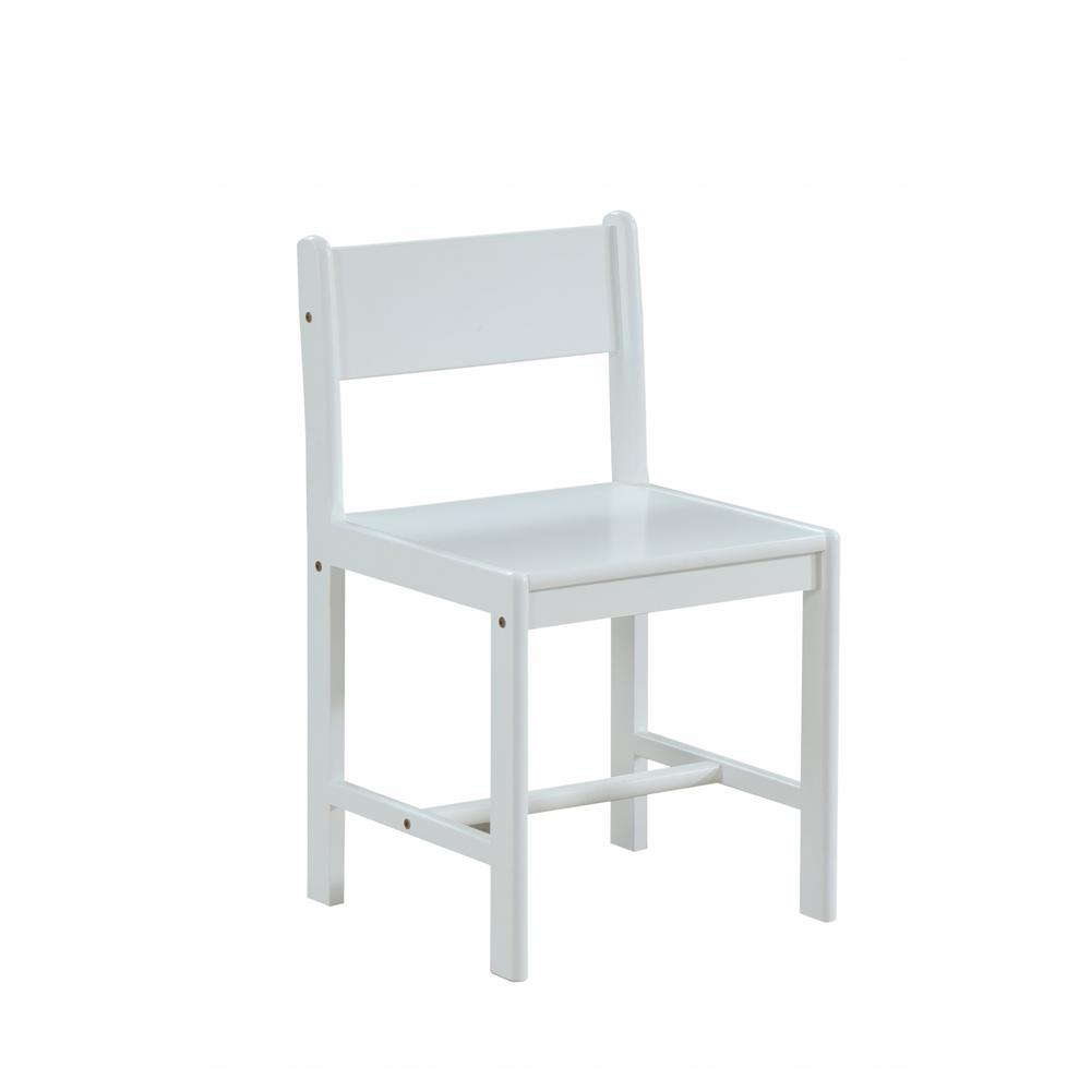Classic White Wooden Stationary Chair - 348212. Picture 4