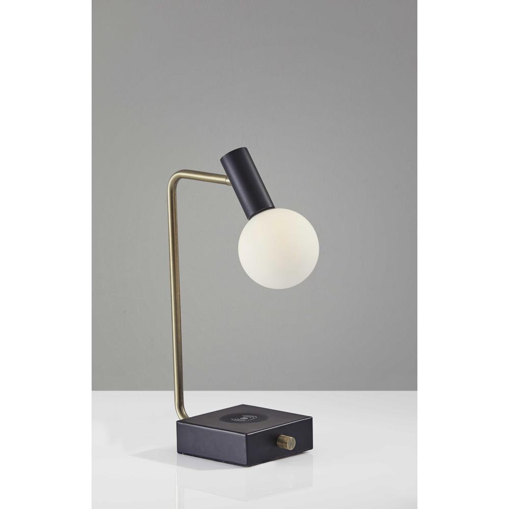 Retro White Globe LED Desk Lamp - 372540. Picture 4