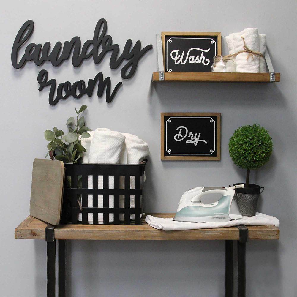 Wood Laundry Room Script Wall Decor - 373315. Picture 7
