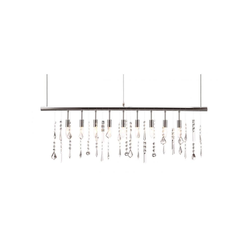 Modern Glam Icicle Chandelier Chrome. Picture 2