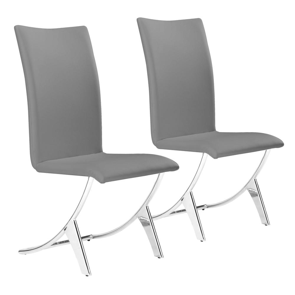 Delfin Dining Chair (Set of 2) Gray Gray. Picture 9