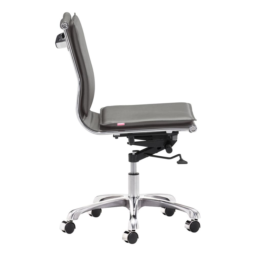 Lider Plus Armless Office Chair Gray Gray. Picture 9