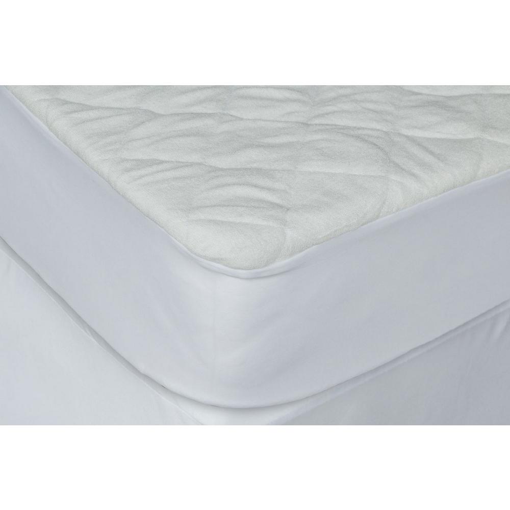 9" Waterproof Bamboo Terry Crib Mattress Pad Liner Mattress Cover Only - 248206. Picture 2