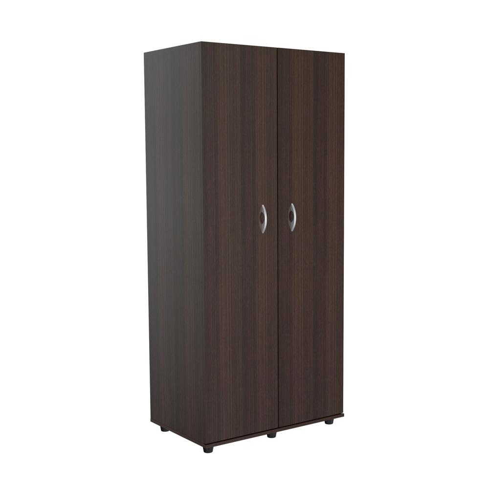 Espresso Finish Wood Wardrobe with Two Doors - 249832. Picture 6
