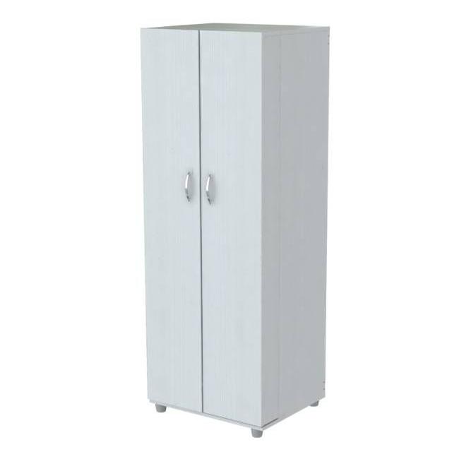 White Finish Wood Storage Cabinet with Two Doors - 249838. Picture 2