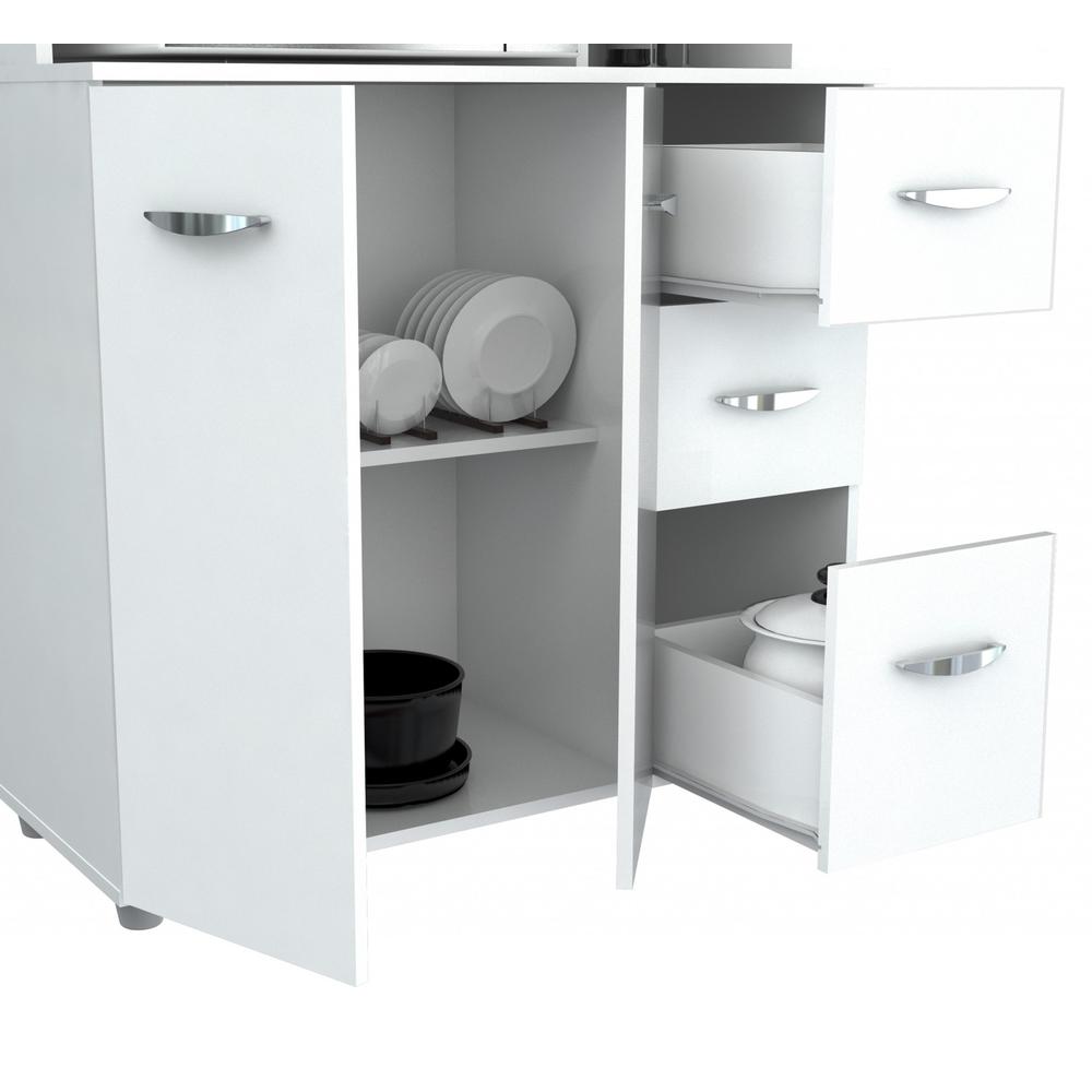 White Finish Wood Kitchen Storage Cabinet - 249840. Picture 3