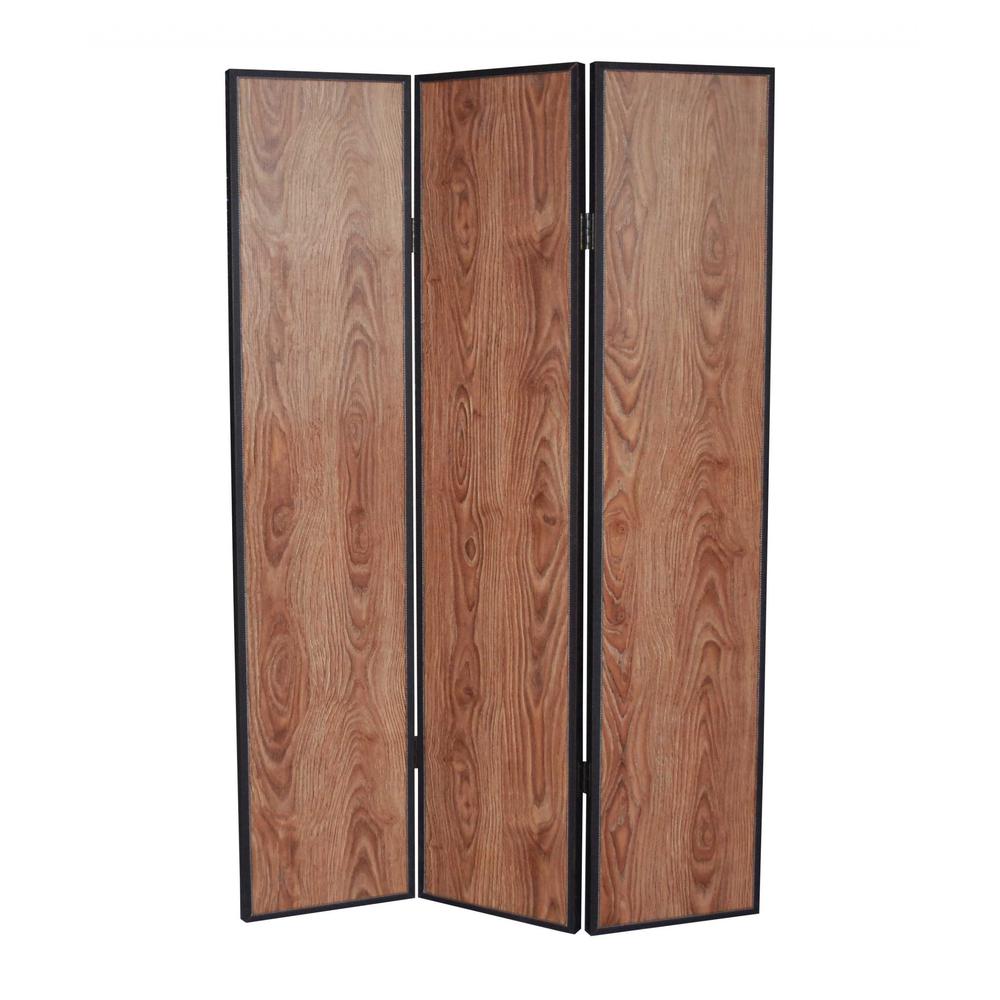 1"x47"x71" Brown Wood  Screen - 274689. Picture 1