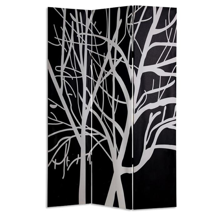 1" x 48" x 72" Multi Color Wood Canvas Tranquillity  Screen - 274755. Picture 1