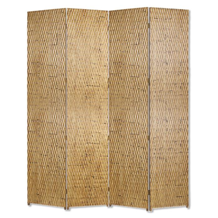 1" x 84" x 84" Gold Wood  Screen - 274903. Picture 1