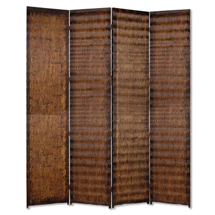 1" x 84" x 84" Brown Wood  Screen - 274907. Picture 1