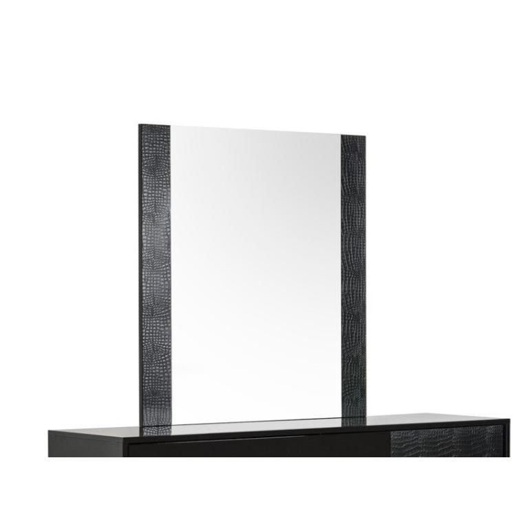 41" Black MDF and Glass Mirror - 282548. Picture 1
