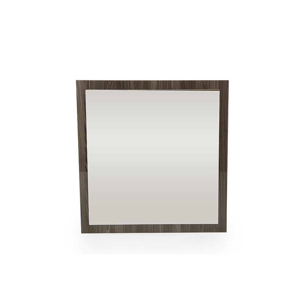41" Grey MDF  Glass  and Veneer Mirror - 282566. Picture 1
