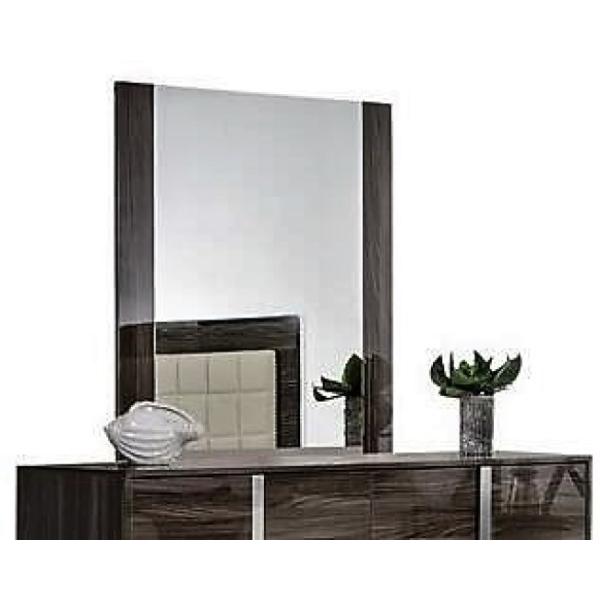 Modern Gray Glossy Wall Mirror - 282680. Picture 2