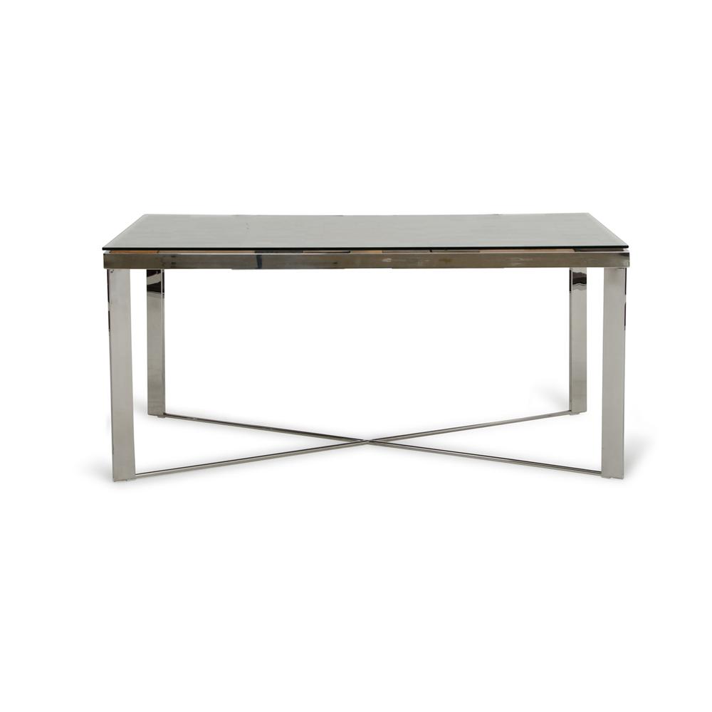 30" Wood  Steel  and Glass Dining Table - 283191. Picture 3