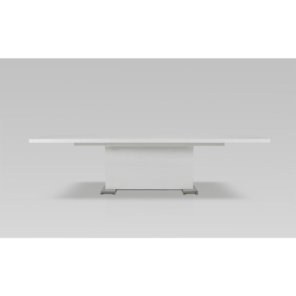30" White MDF and Steel Dining Table - 283320. Picture 3