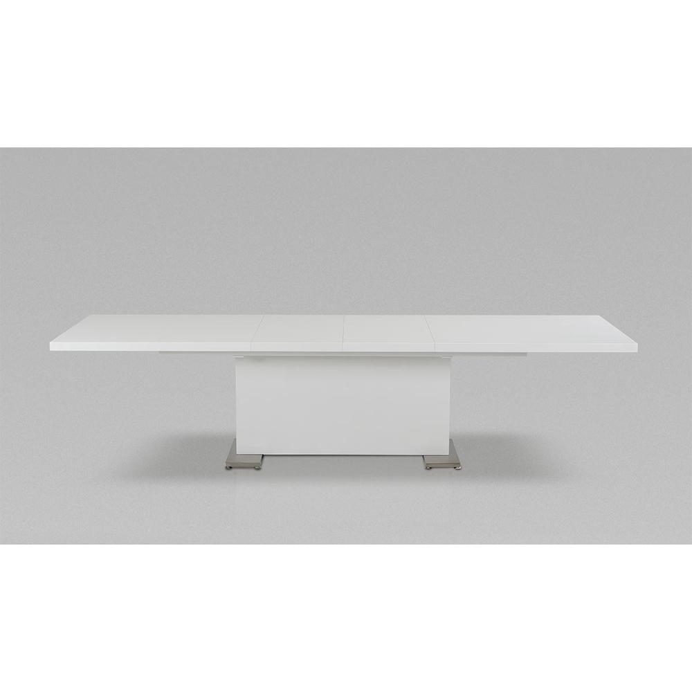 30" White MDF and Steel Dining Table - 283320. Picture 5