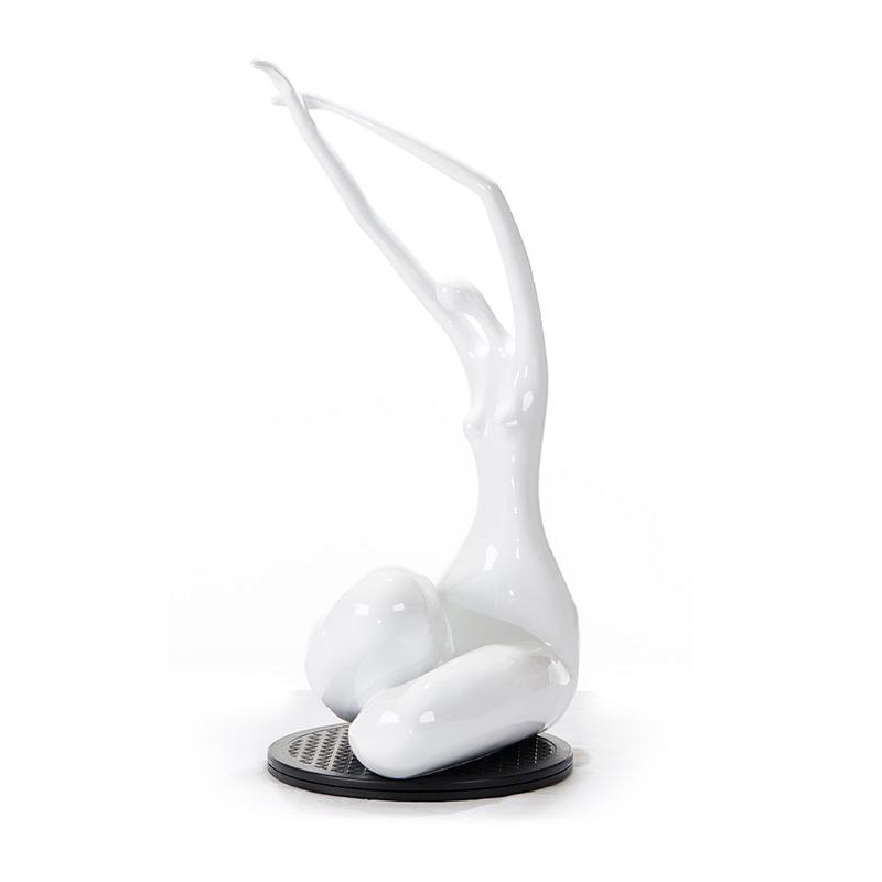 24" White Lass Sculpture - 284060. Picture 3