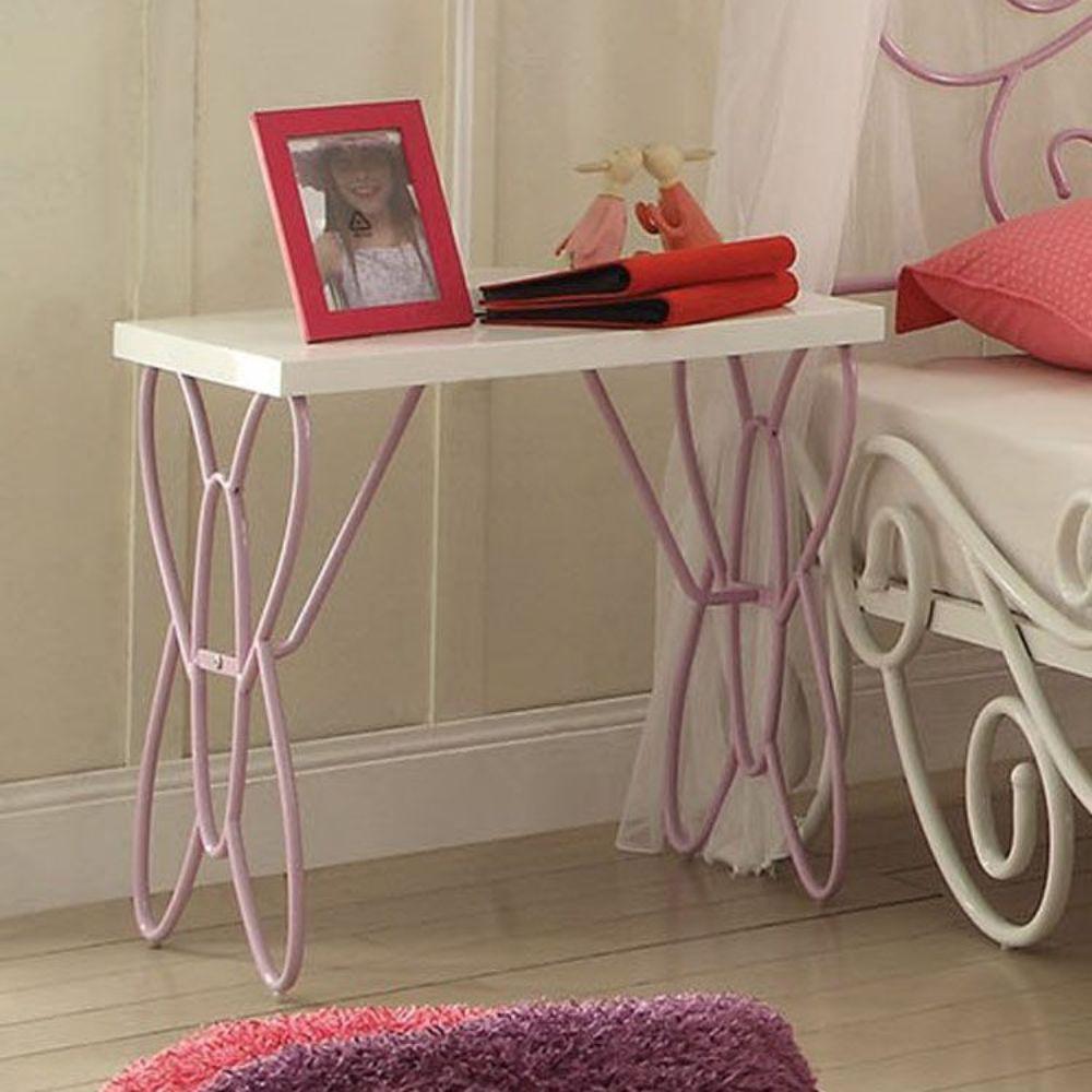 Lilac and White Butterfly Nightstand - 285578. Picture 2