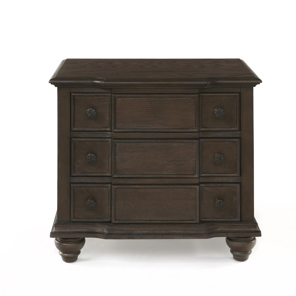27" X 18" X 26" Weathered Oak Wooden Nightstand - 285905. Picture 1