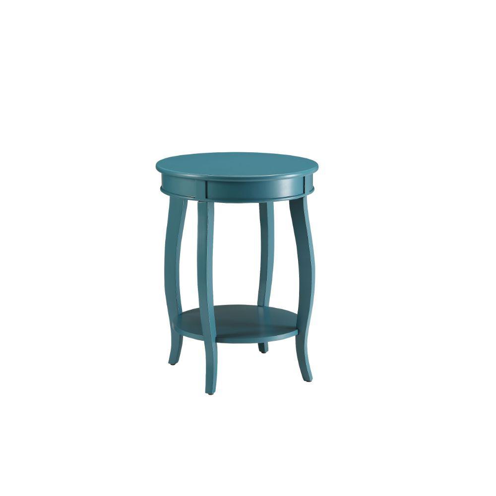 Pop of Color Teal Side or End Table. Picture 1