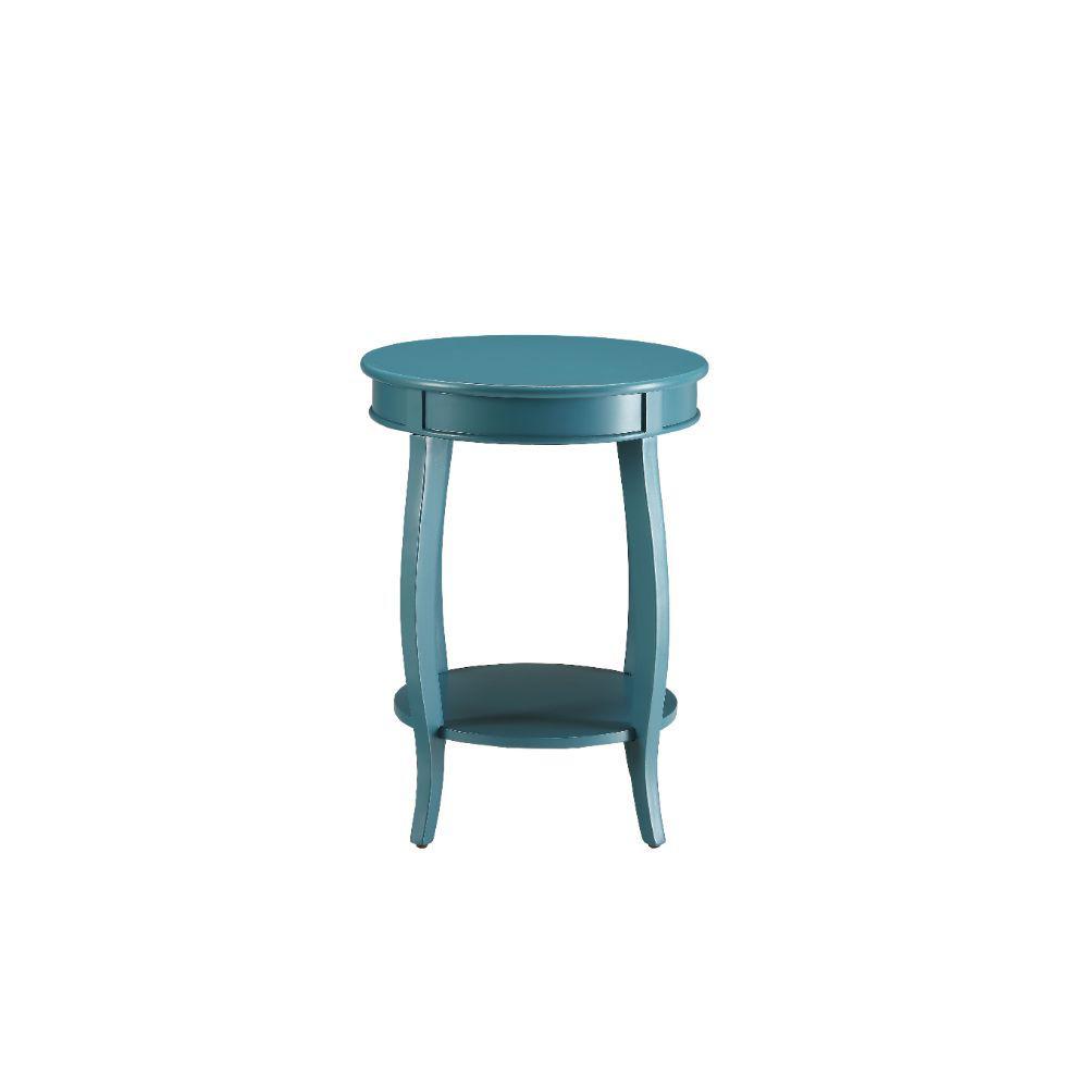 Pop of Color Teal Side or End Table. Picture 2