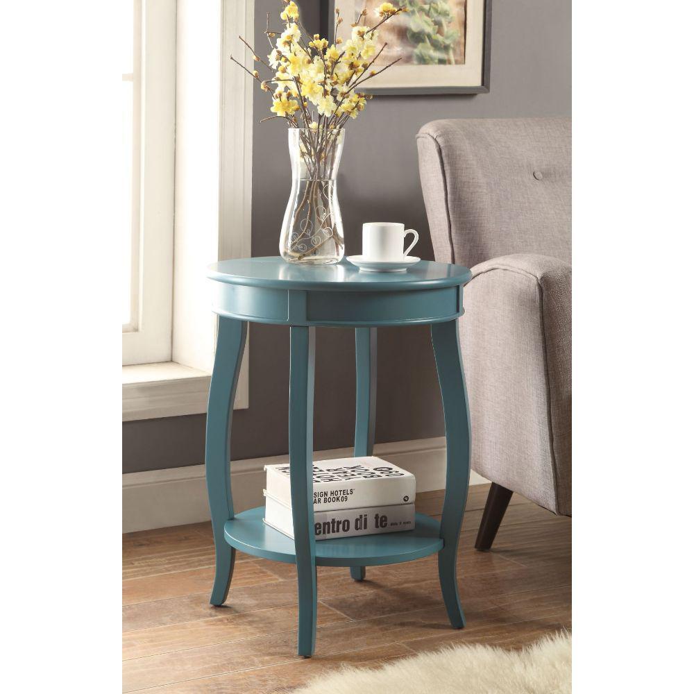 Pop of Color Teal Side or End Table. Picture 4
