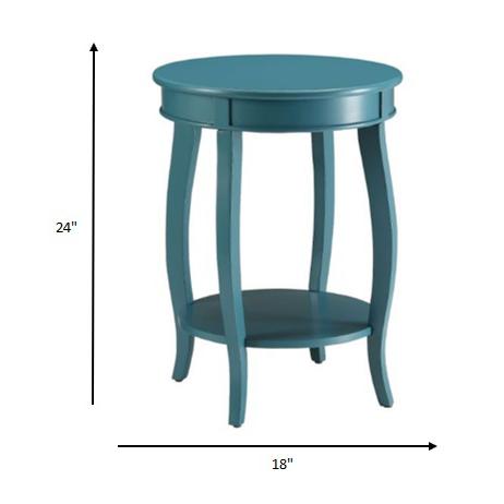 Pop of Color Teal Side or End Table. Picture 5