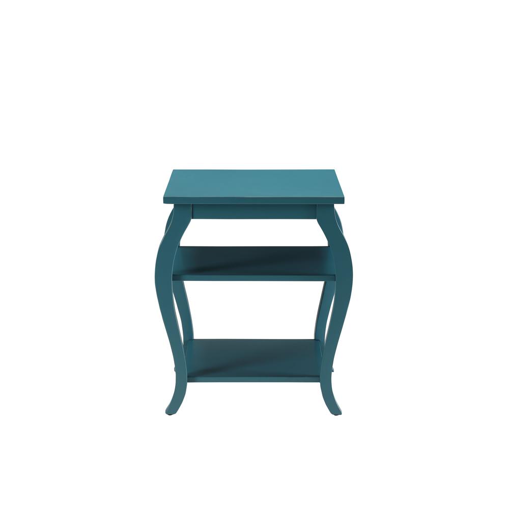 Pop of Color Bow Leg Square End or Side Table. Picture 1
