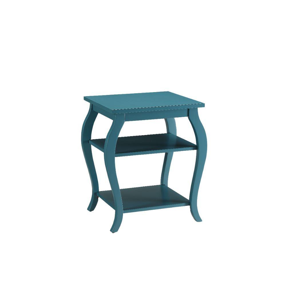 Pop of Color Bow Leg Square End or Side Table. Picture 2