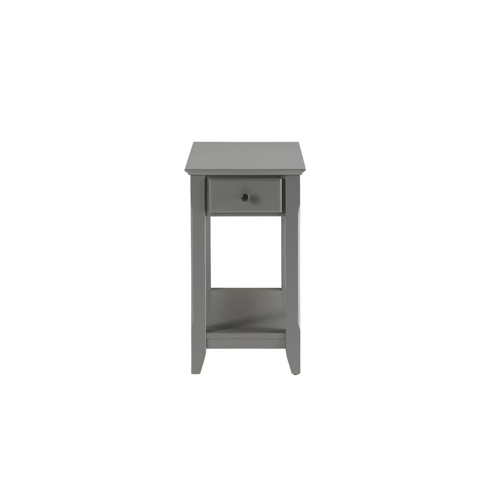Cutie Compact Gray Single Drawer End Table - 286315. Picture 1